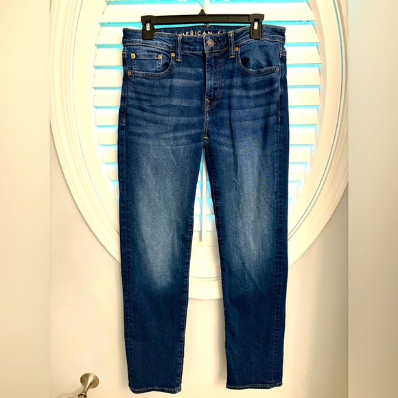 American Eagle original straight stretch denim‎ jeans size 30x32 - Picture 1 of 7